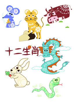 十二生肖剪紙系列