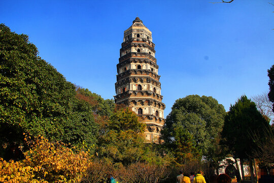 虎丘云岩寺塔苏州斜塔