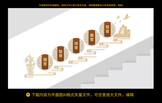 學(xué)校樓梯文化墻