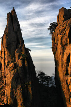 黄山山峰