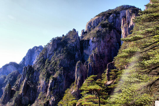 黄山山峦美景