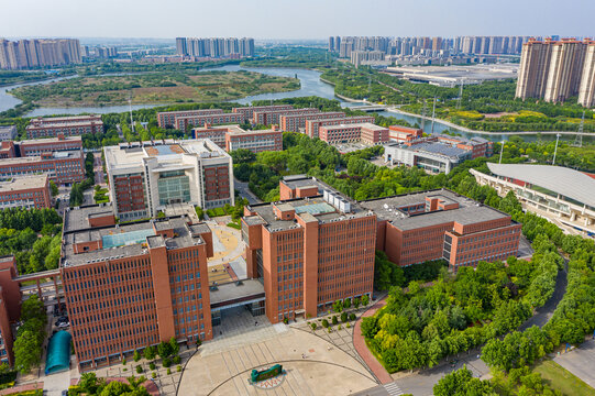 航拍郑州轻工业大学高校校园