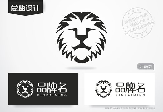 狮子logo狮头