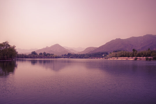 青龙峡夕阳