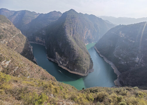 国家5A景区小三峡鱼头湾