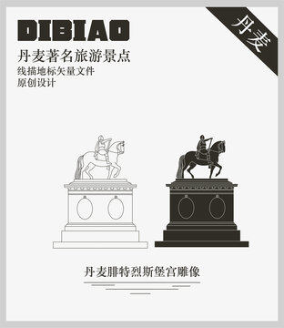 丹麥腓特烈斯堡宮雕像