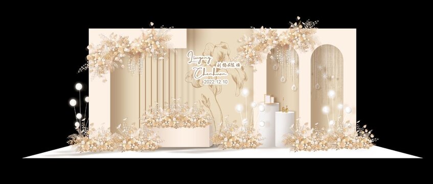 香檳色迎賓區(qū)