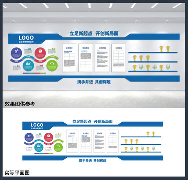 公司办公室走廊过道墙面文化墙