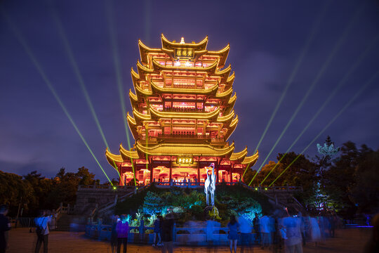 黄鹤楼夜景