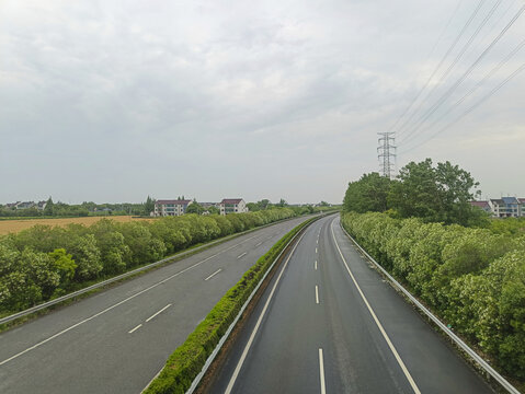 高速景观路拍摄