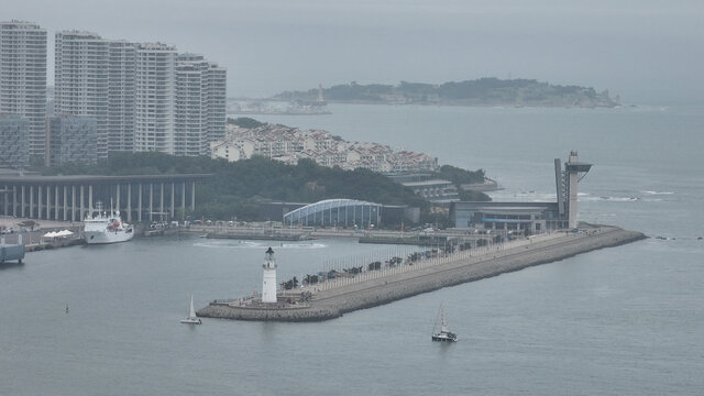 青岛平流雾航拍