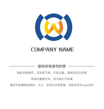 w字母logo