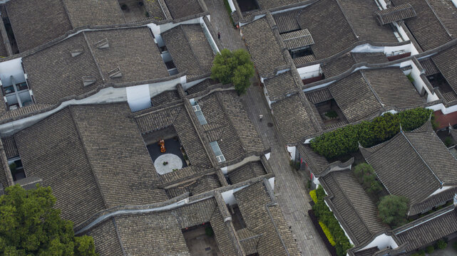 福建福州三坊七巷无人街景航拍