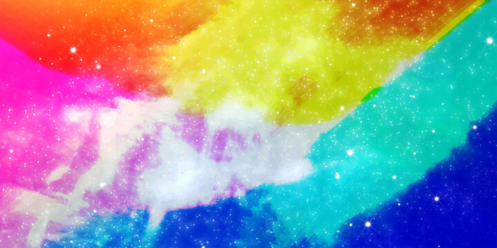 兒童涂鴉星空背景