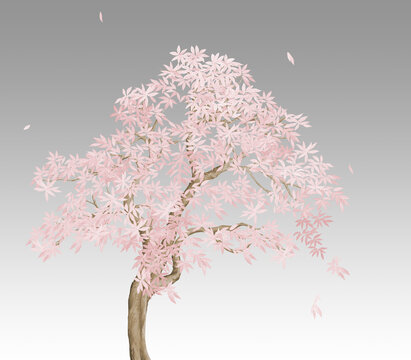 粉色树