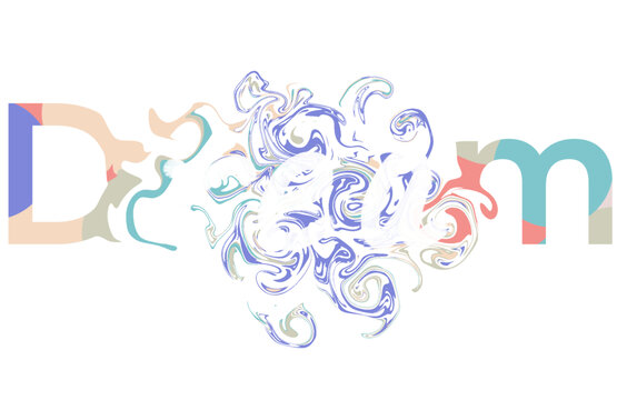 DREAM夢想花體藝術字體