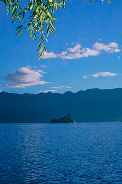 丽江泸沽湖风光