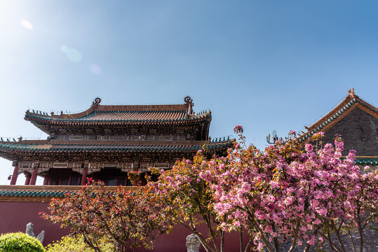 春天沈阳故宫御花园