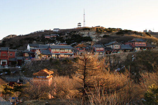 冬日的山东泰山