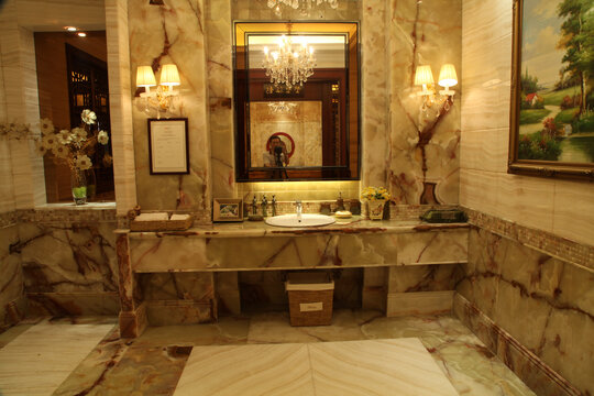 浴室卫生间室内装饰石材装修