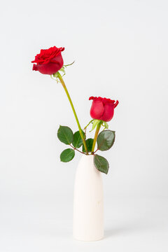 花瓶插花玫瑰花