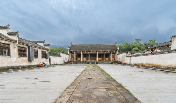 徽州呈坎古村建筑风景