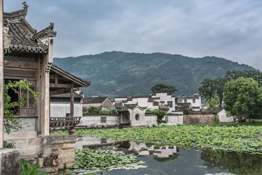 徽州呈坎古村落建筑风景