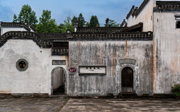 徽州呈坎古村建筑风景