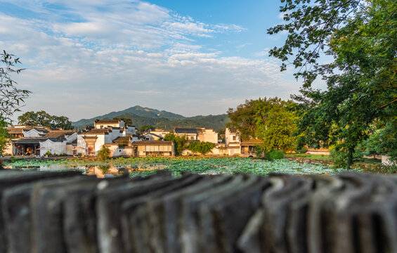 徽州呈坎古村建筑风景