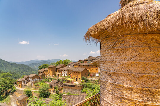 徽州阳产土楼建筑风景