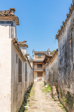 徽州屏山古村建筑风景