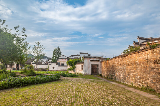 徽州呈坎古村建筑风景