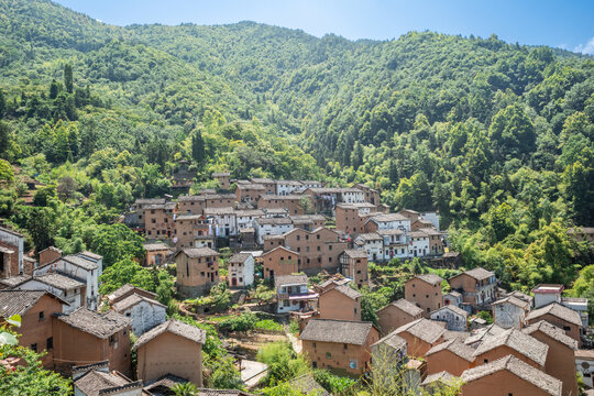 徽州阳产土楼建筑风景