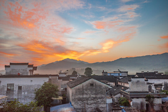 安徽呈坎古村落的风景