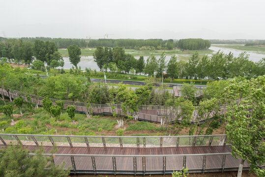 中国北京世园会的园林建筑
