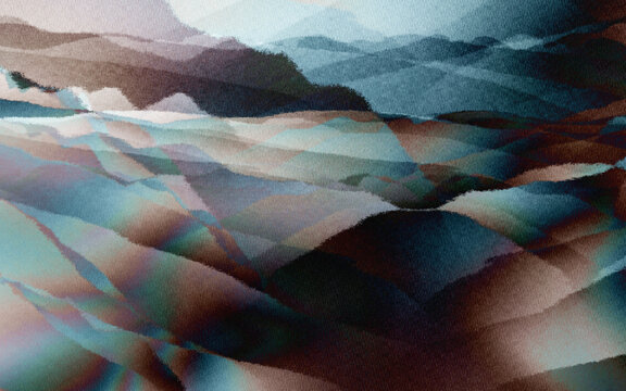 油畫山水