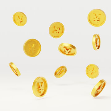 銀行投資理財(cái)散落金幣3D