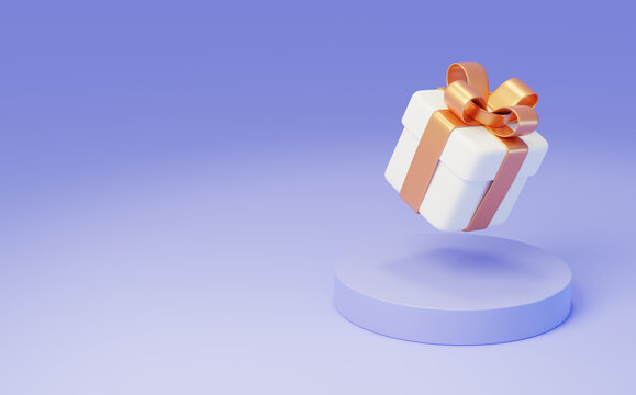 节庆生日祝福纪念品礼物盒3D