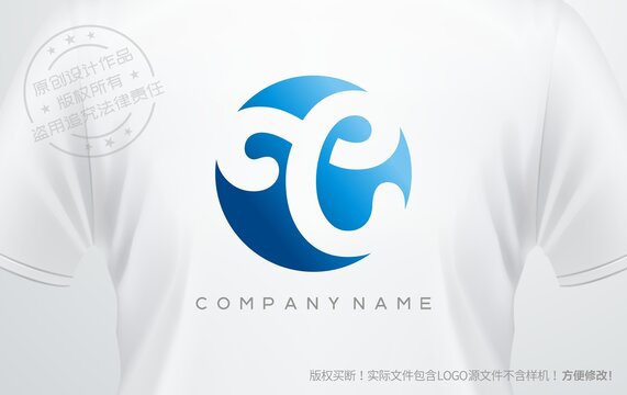 C字母logo字母C設計標志