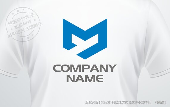 字母M设计logo