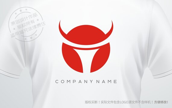 牛头logo牛排