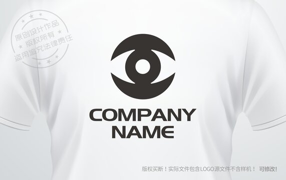 眼睛logo眼球VR标志