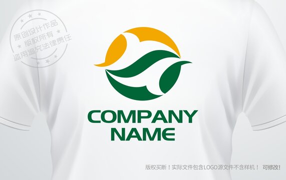 y字母logo农业标志