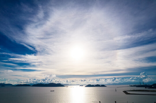 珠海金湾高栏港珠海港码头航拍