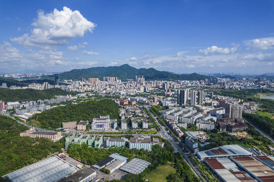 深圳宝安区石岩街道全景