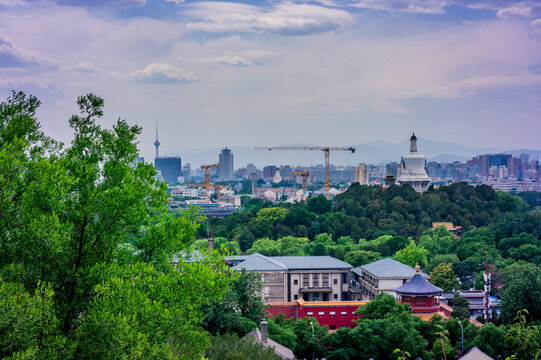 景山远眺北京城