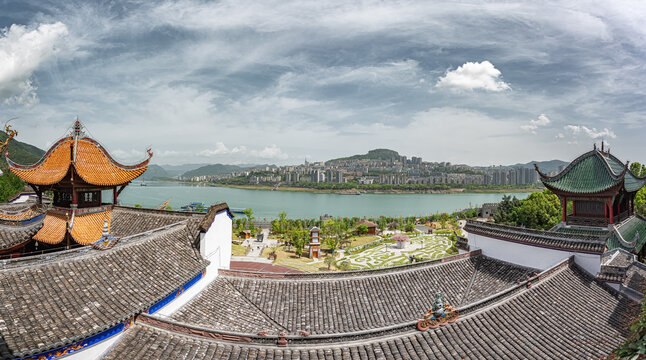 云阳张飞庙古建筑风光