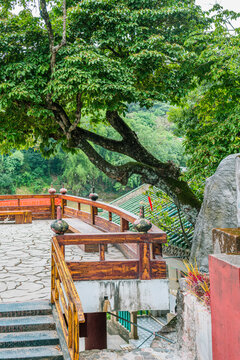 贺州浮山寺沧浪亭楼顶观景台