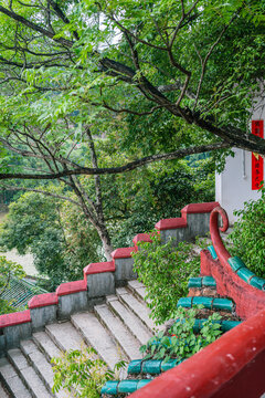 贺州浮山寺寺门阶梯