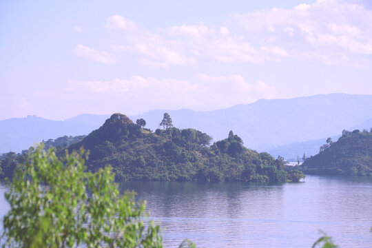 东非卢旺达基伍湖掠影